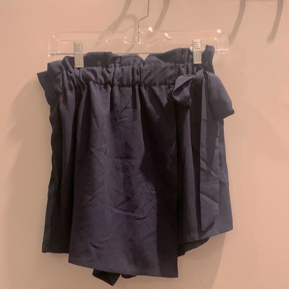Navy Tie Skort